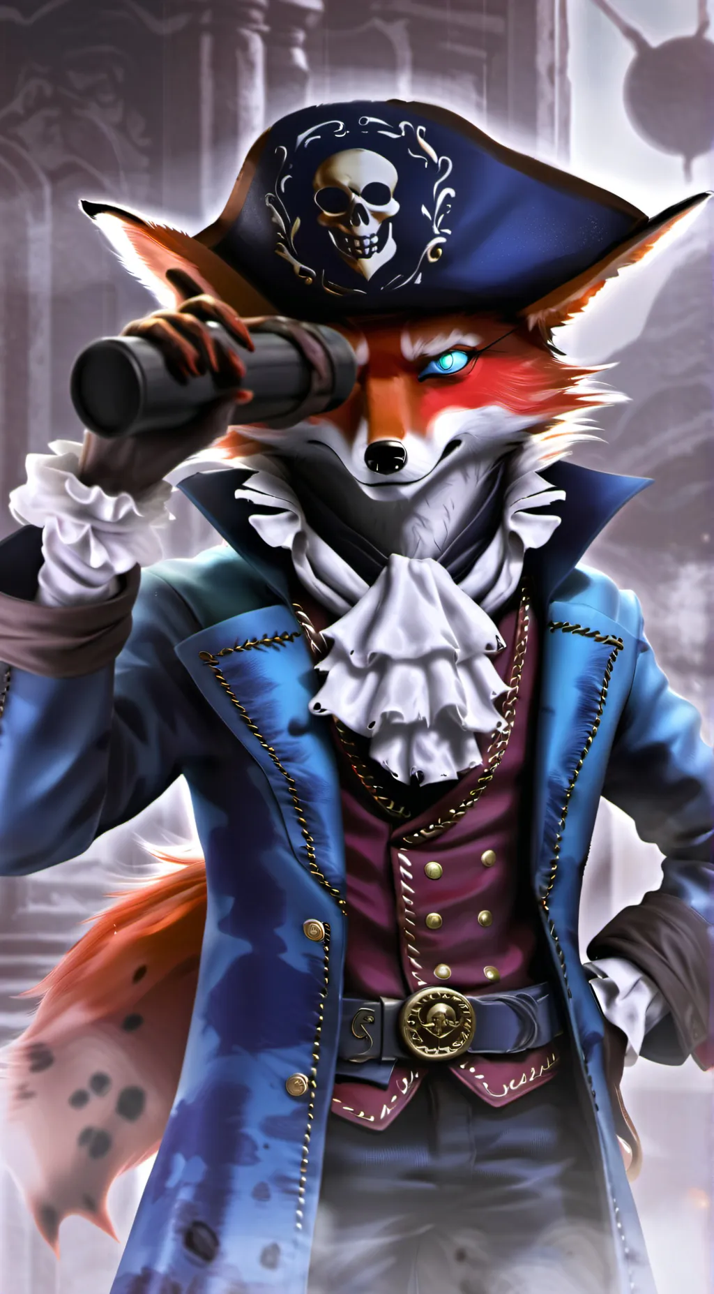 ai character: foxy x crafty  background