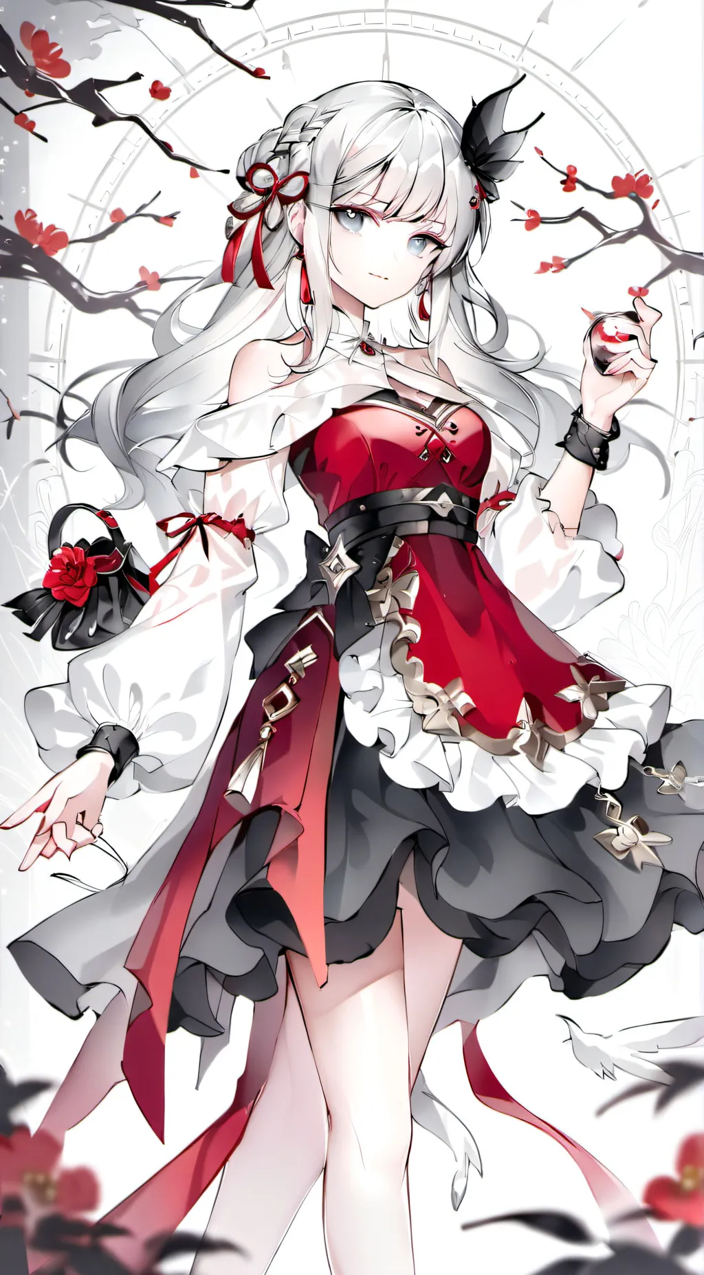 ai character: Rose background