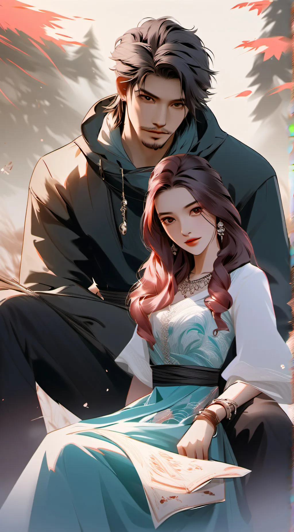ai character: Bella and Harry background