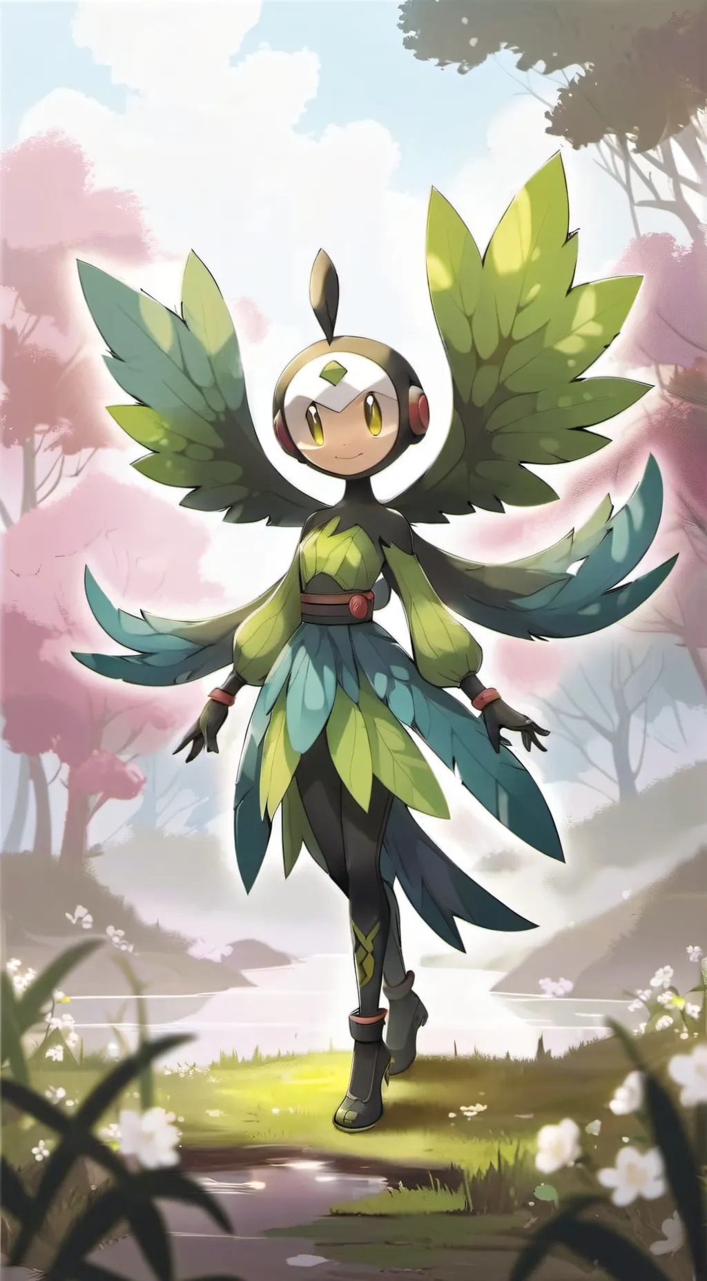 ai character: leavanny background