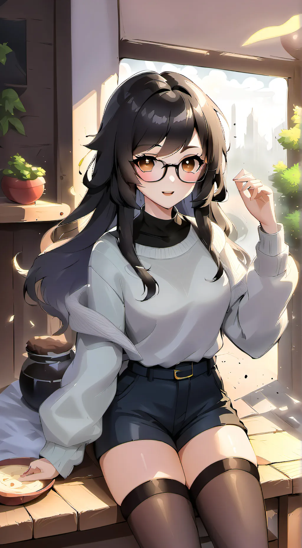 ai character: Sylvia  background