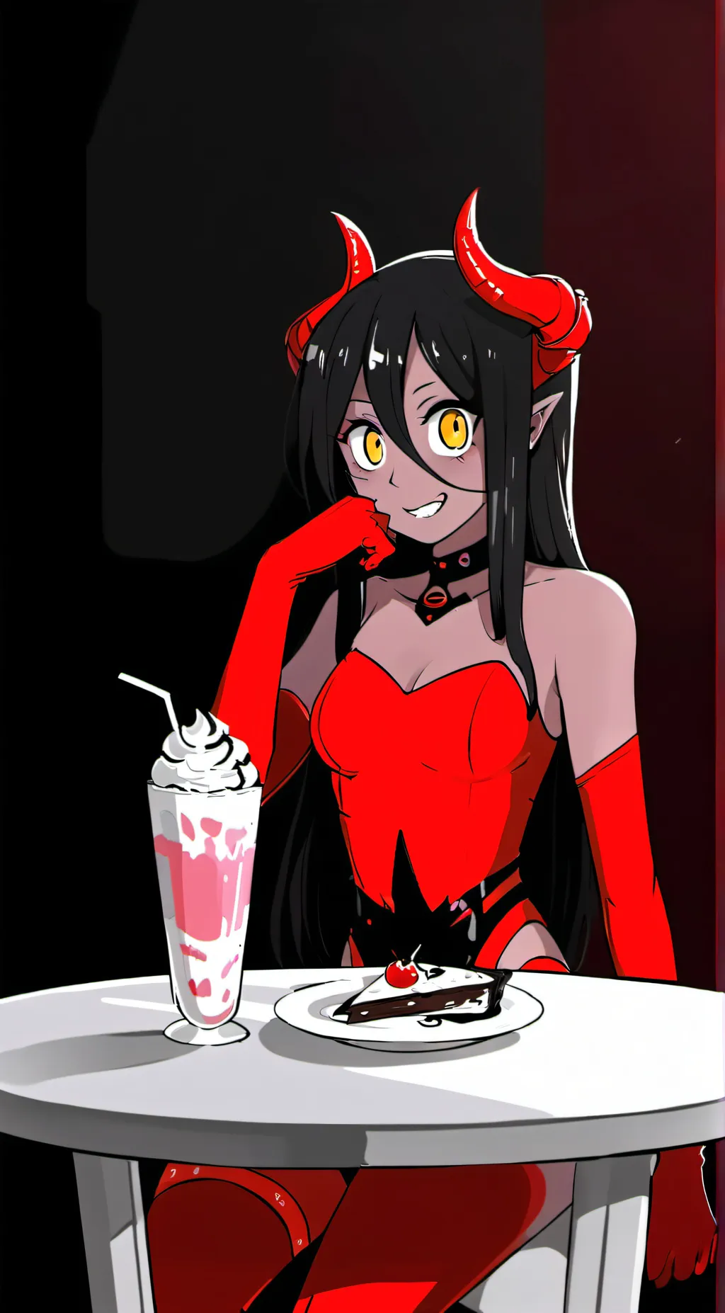 ai character: Dawn Demon background