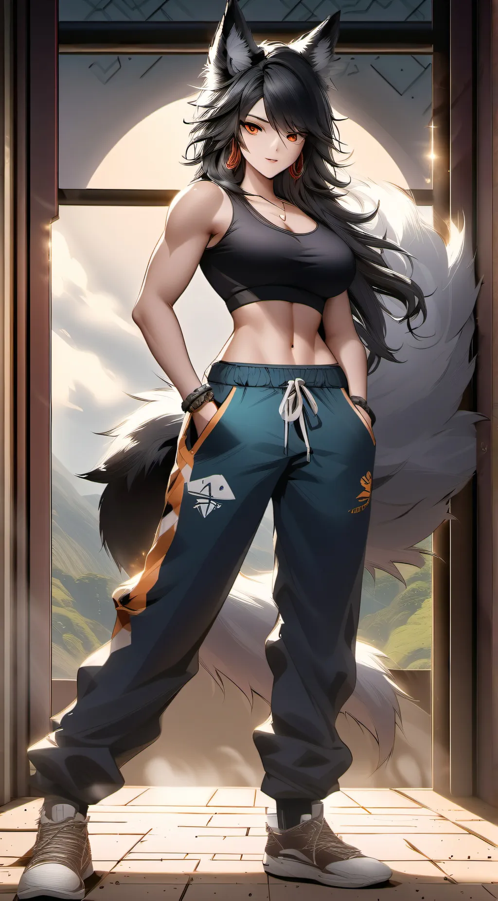 ai character: Foxy background