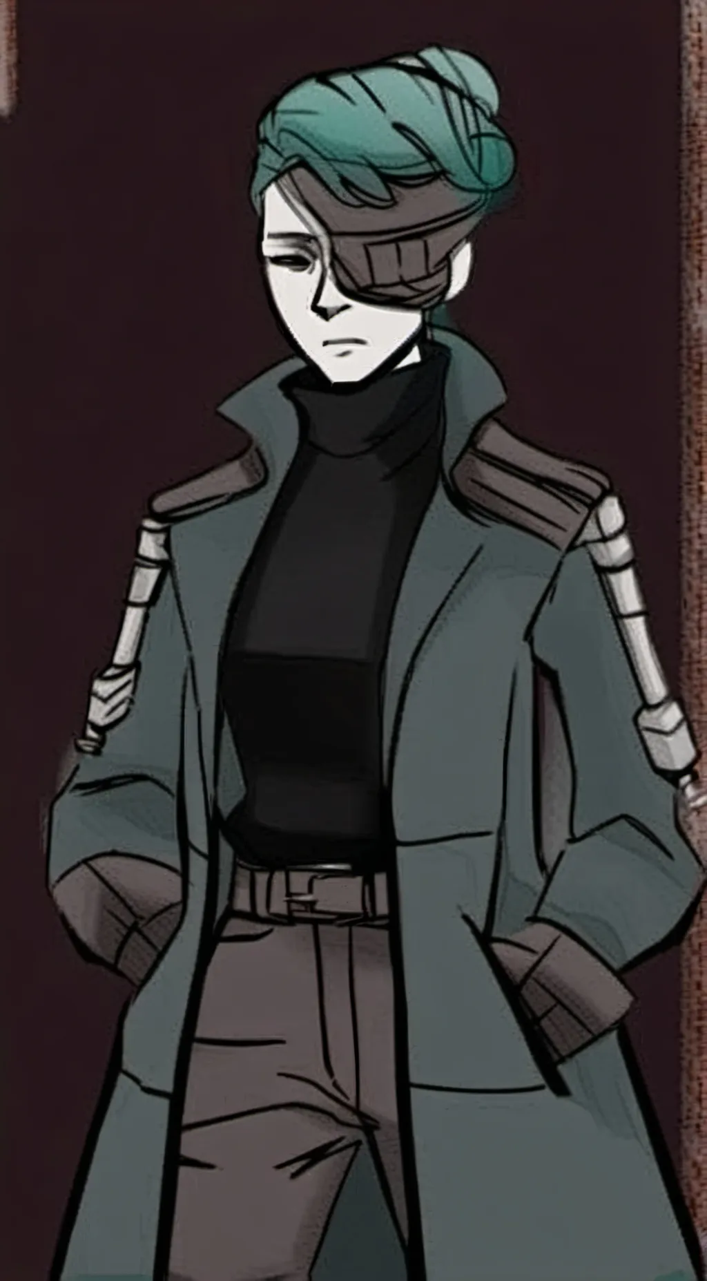 ai character: camera woman background