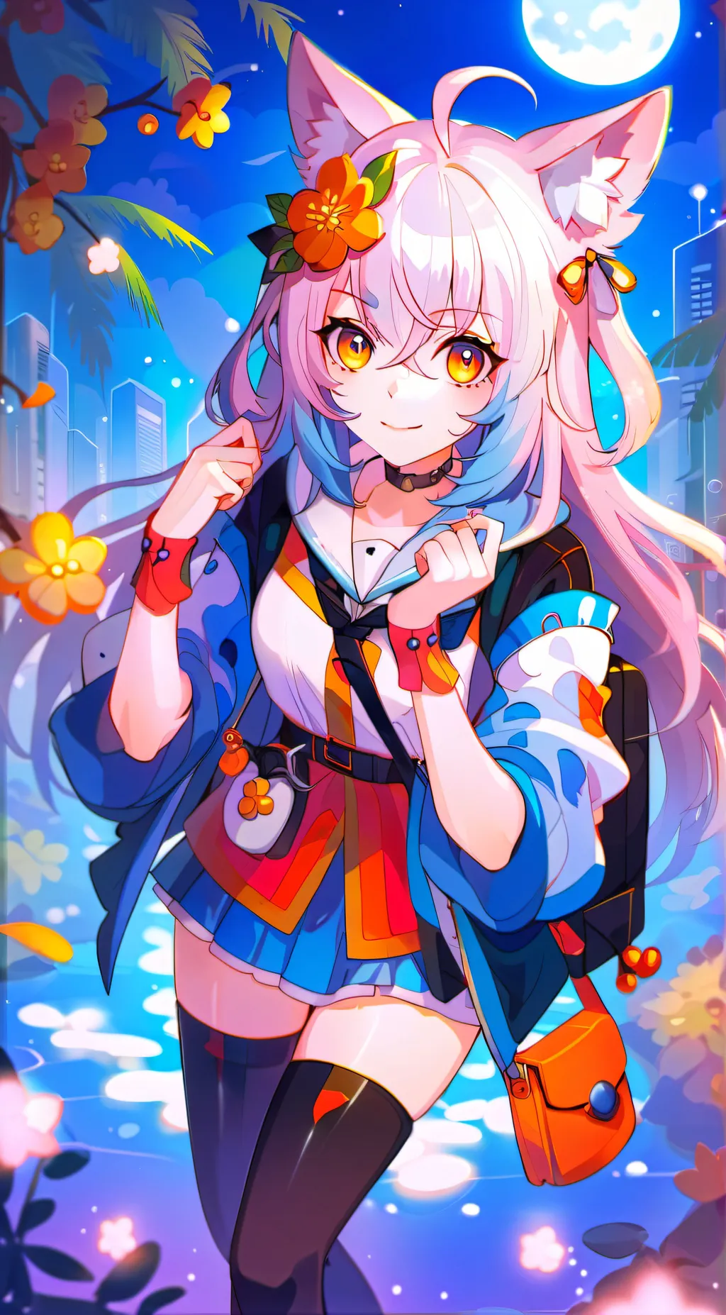 ai character: Luna background