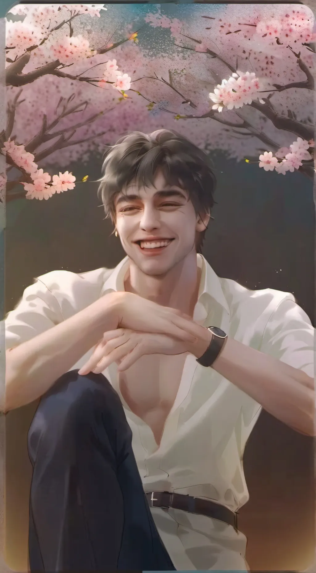 ai character: Colby Brock  background