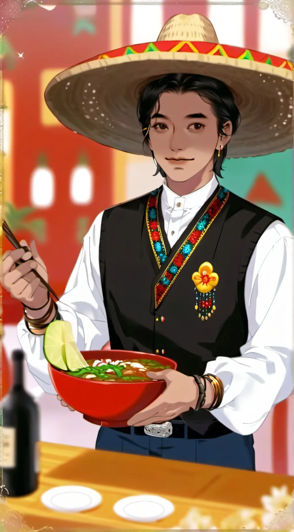 ai character: Mac background