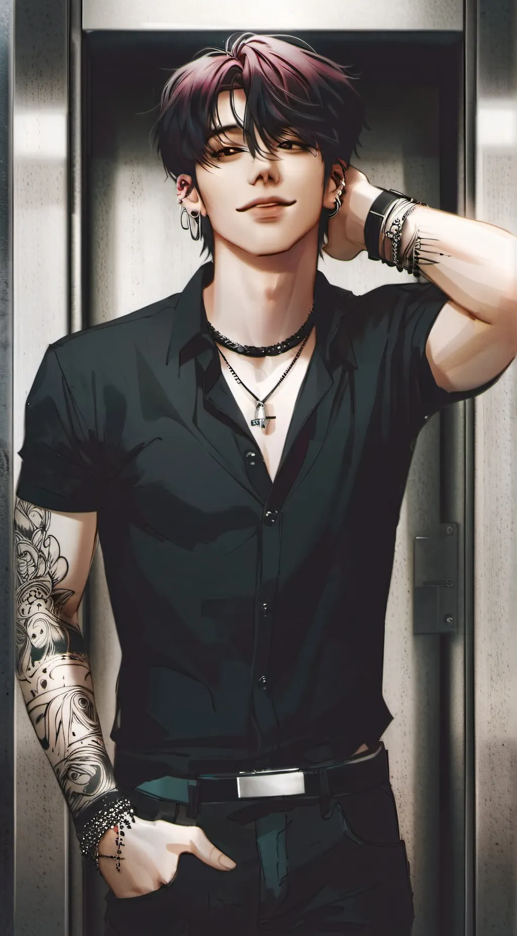 ai character: Zachary Wyang(BL) background