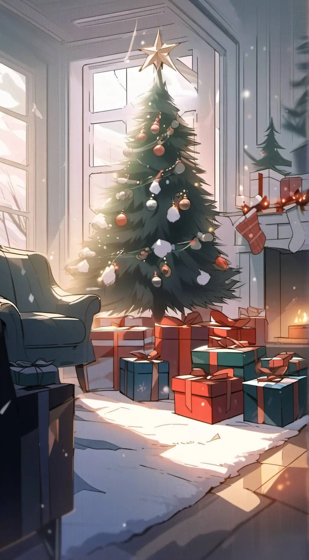 ai character: HH Xmas!!!! background