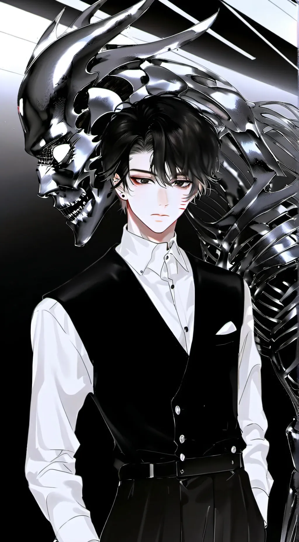 ai character: Adam  background