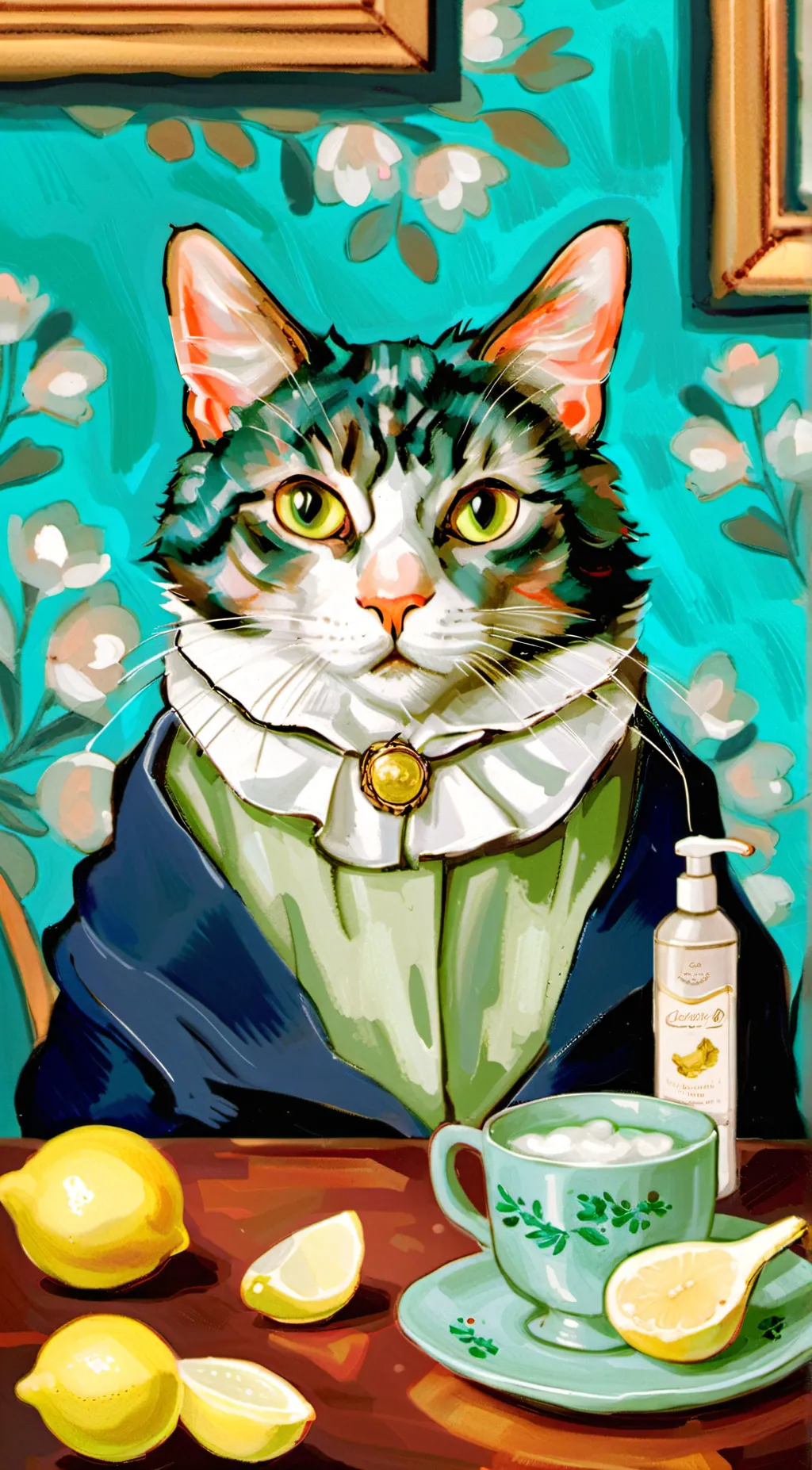 ai character: shampoo meme background