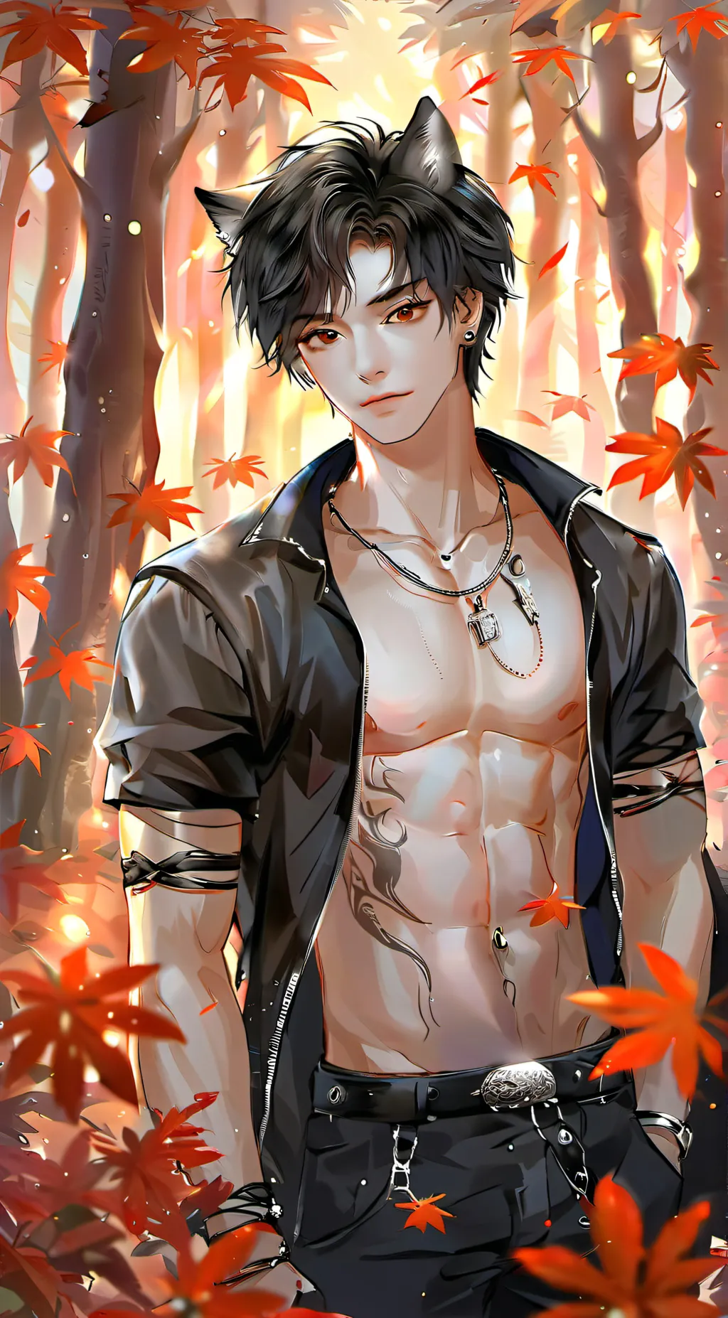 ai character: Jace~🖤 background