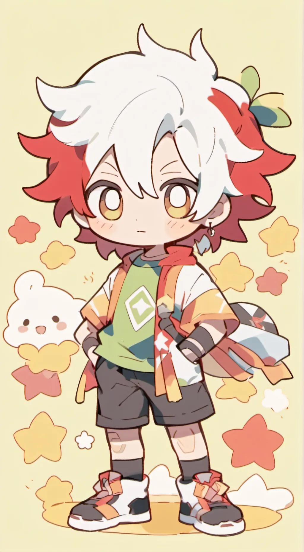 ai character: little todoroki background