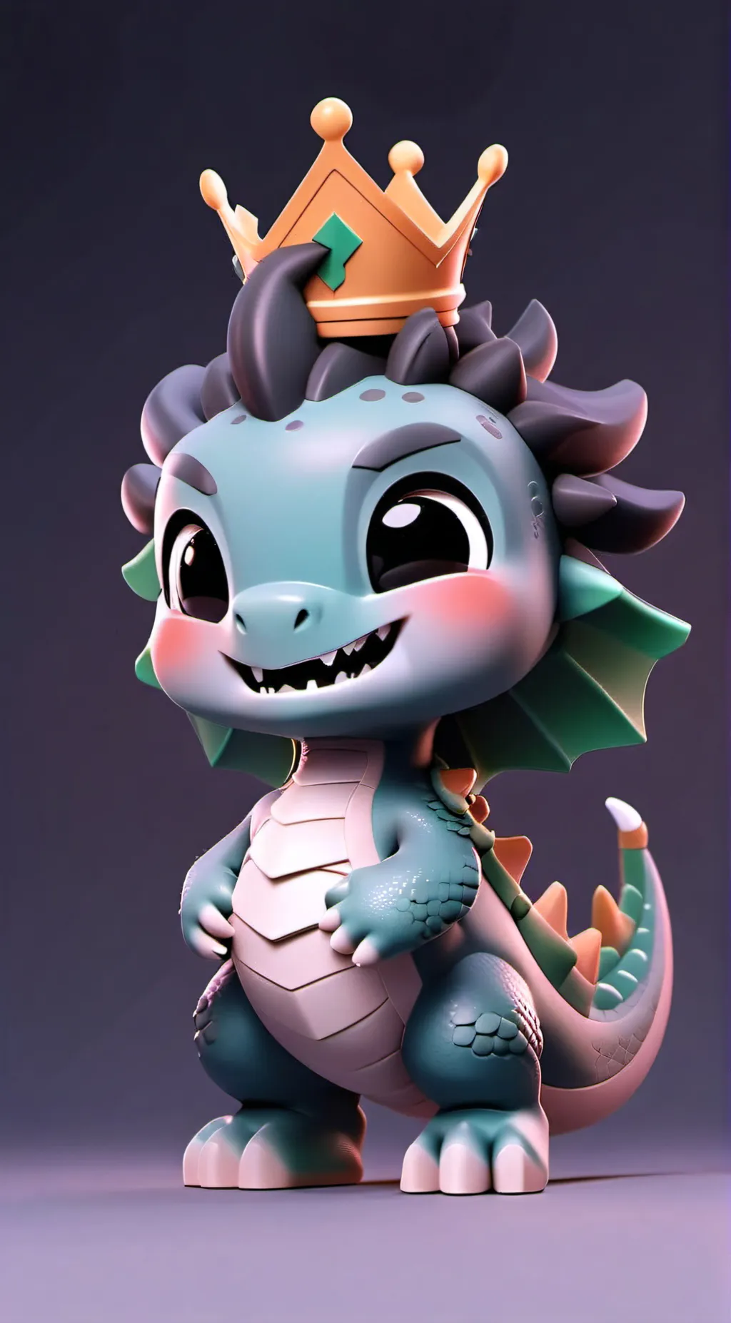 ai character: light blue  background