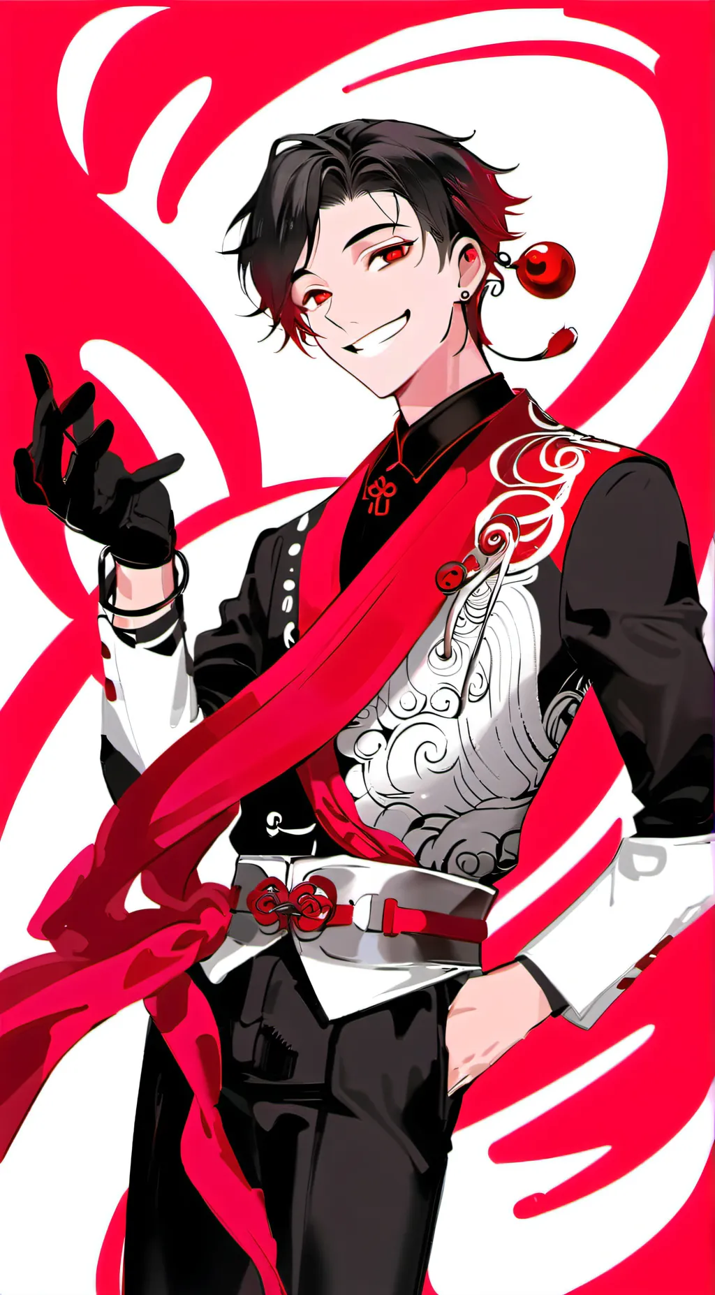 ai character: Cat Alastor  background