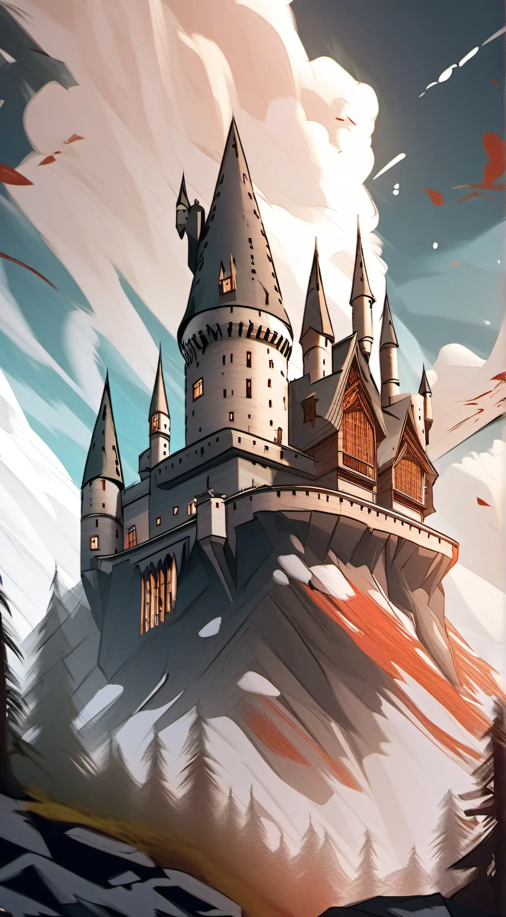 ai character: 🧡HOGWARTS♥️ background