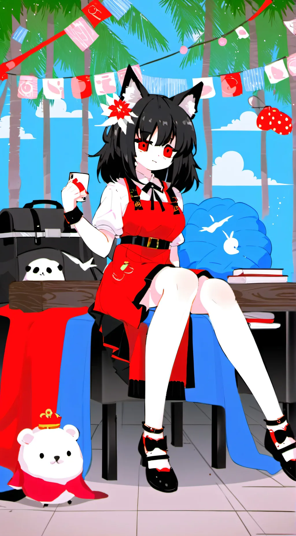 ai character: Comments be like: background