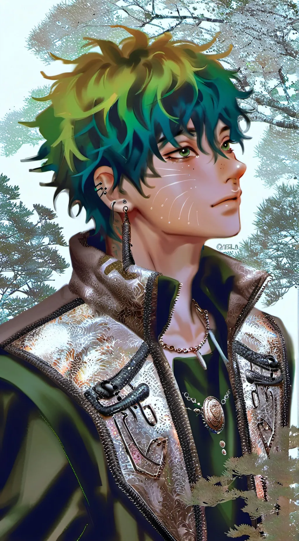 ai character: Forest background