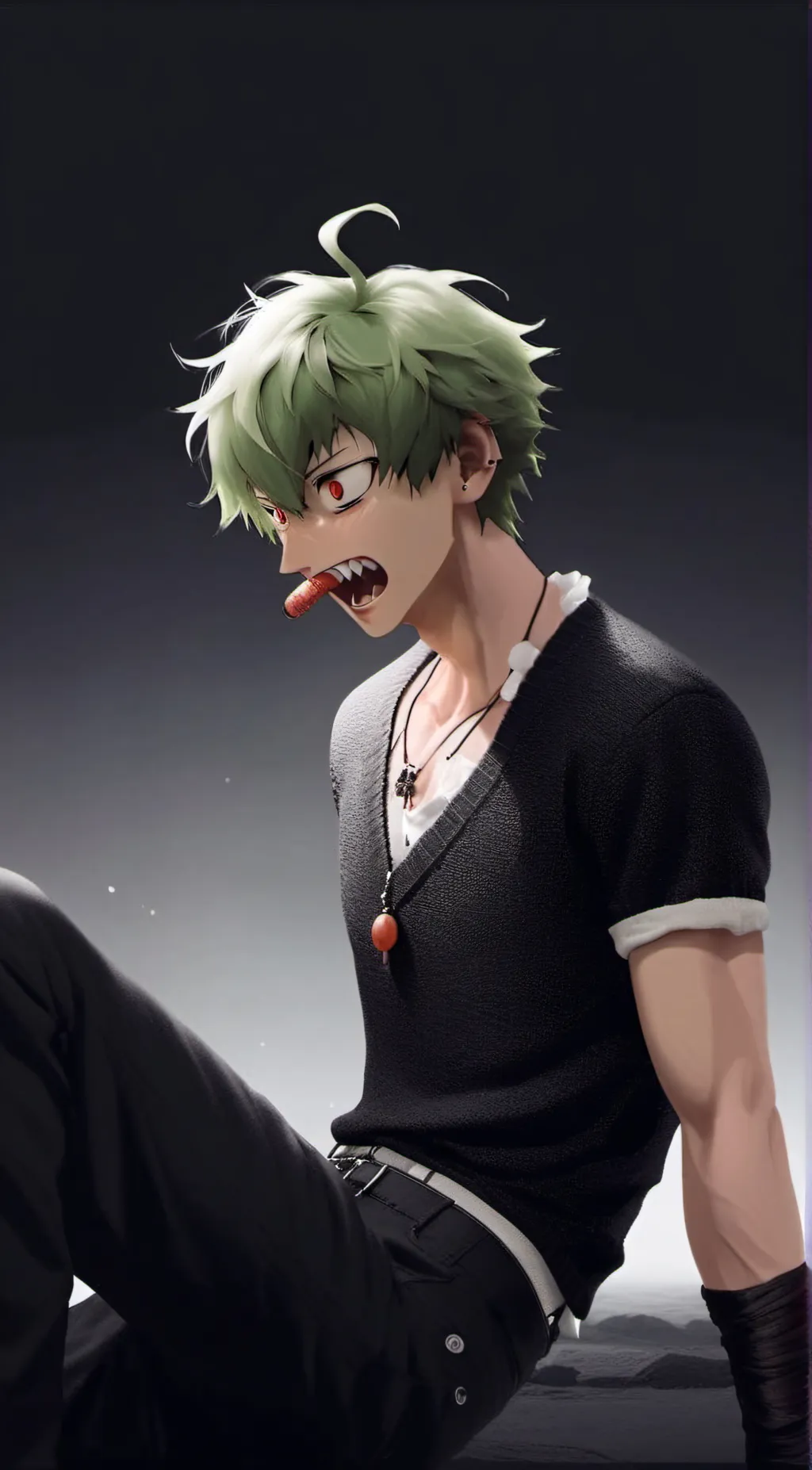 ai character: Bakugo  background