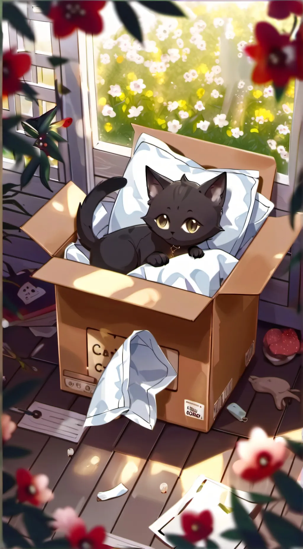 ai character: moon background