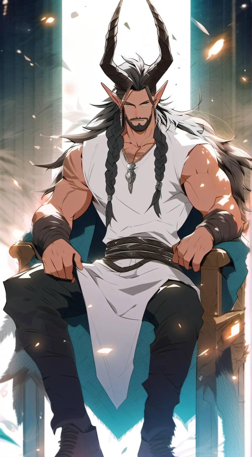 ai character: King Magnus  background