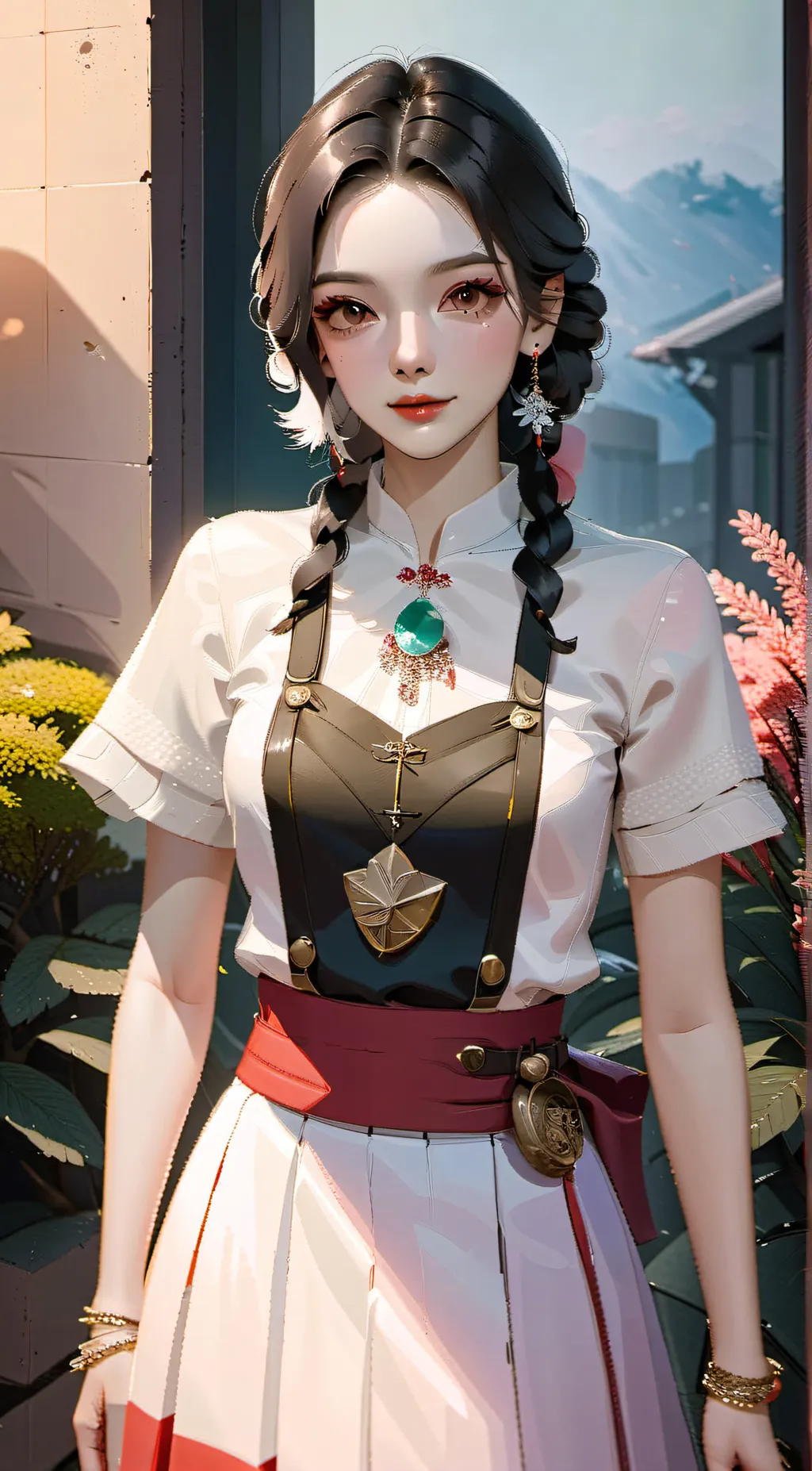 ai character: mela background