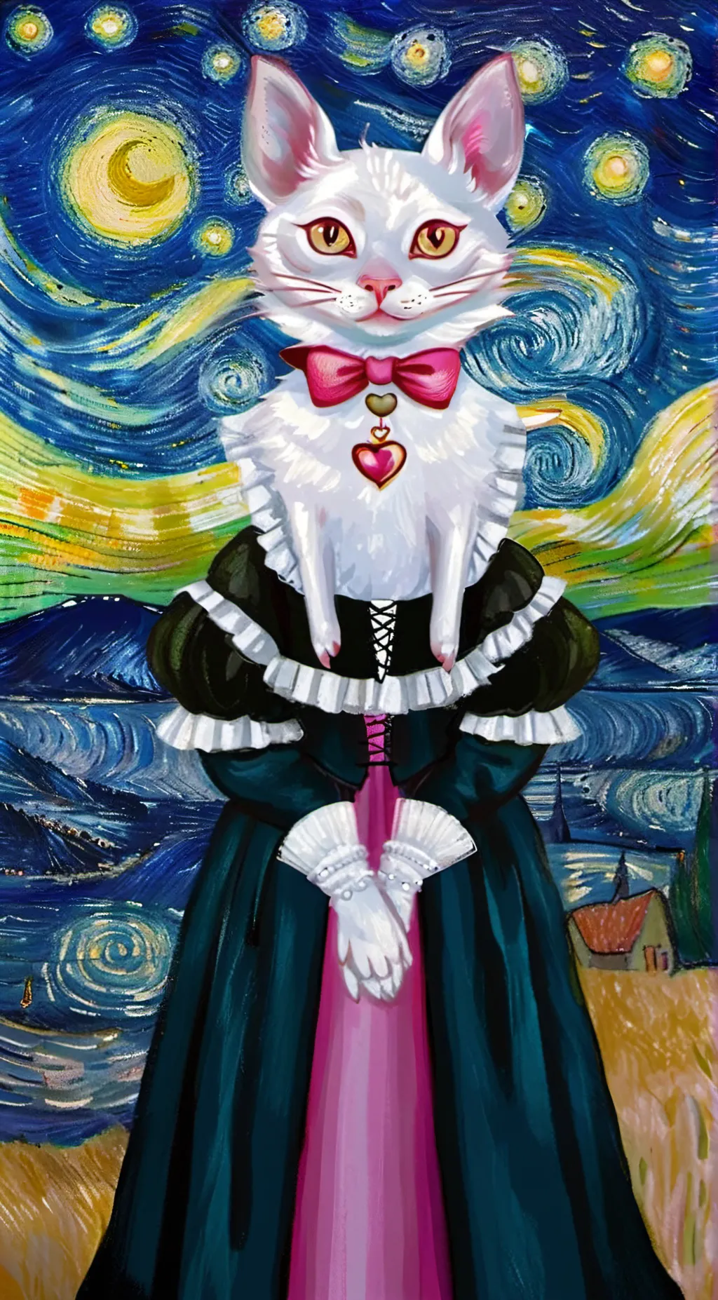 ai character: Miss , Cat background