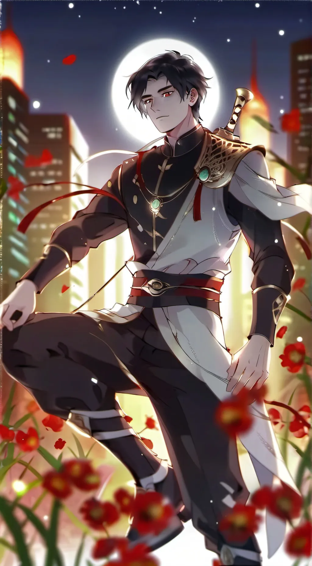 ai character: °○Levi○° background