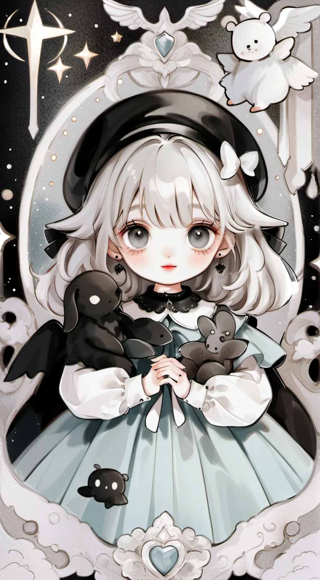 ai character: rose background