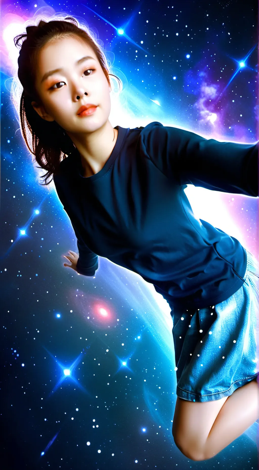 ai character: an anime girl background