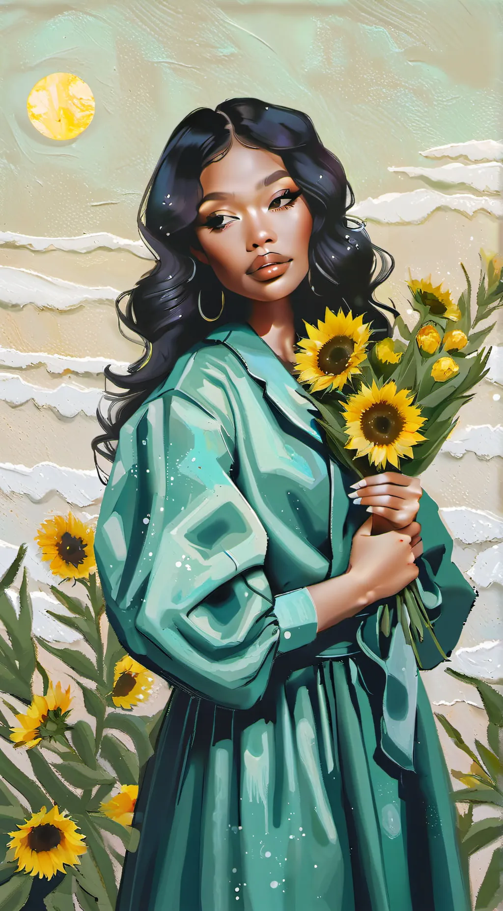 ai character: Luna background