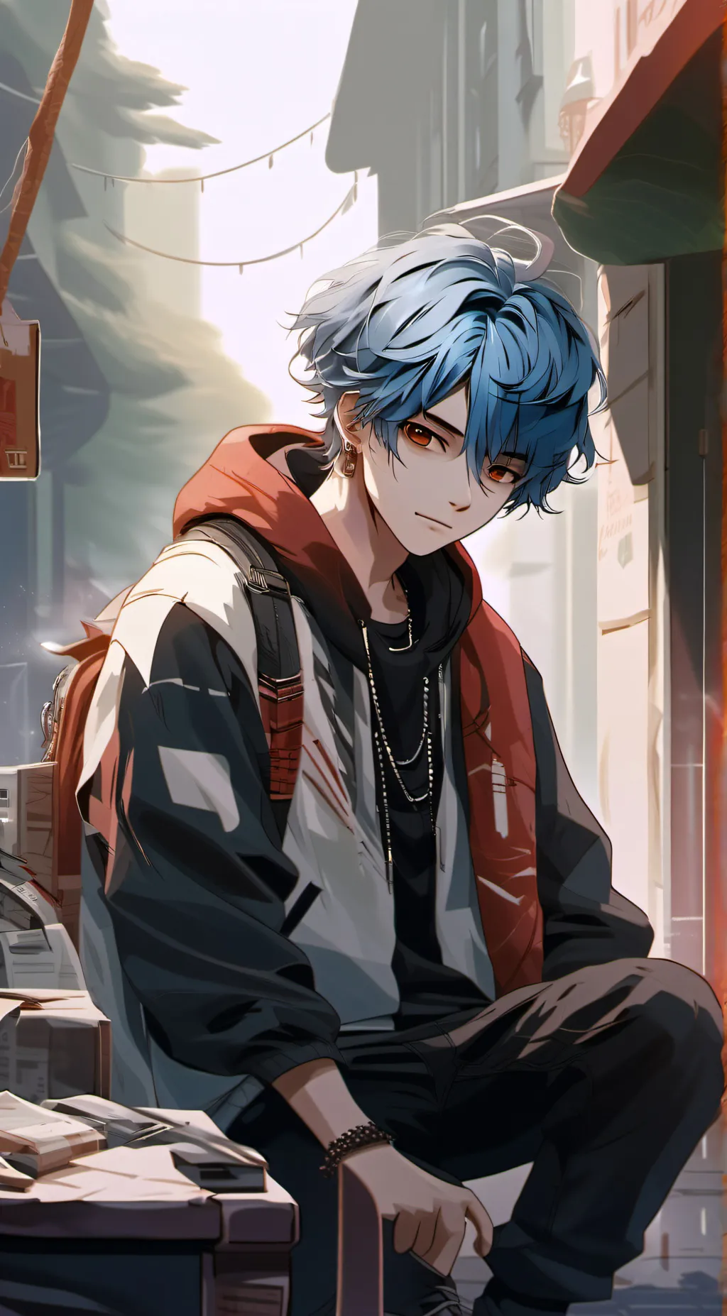 ai character: Cam background