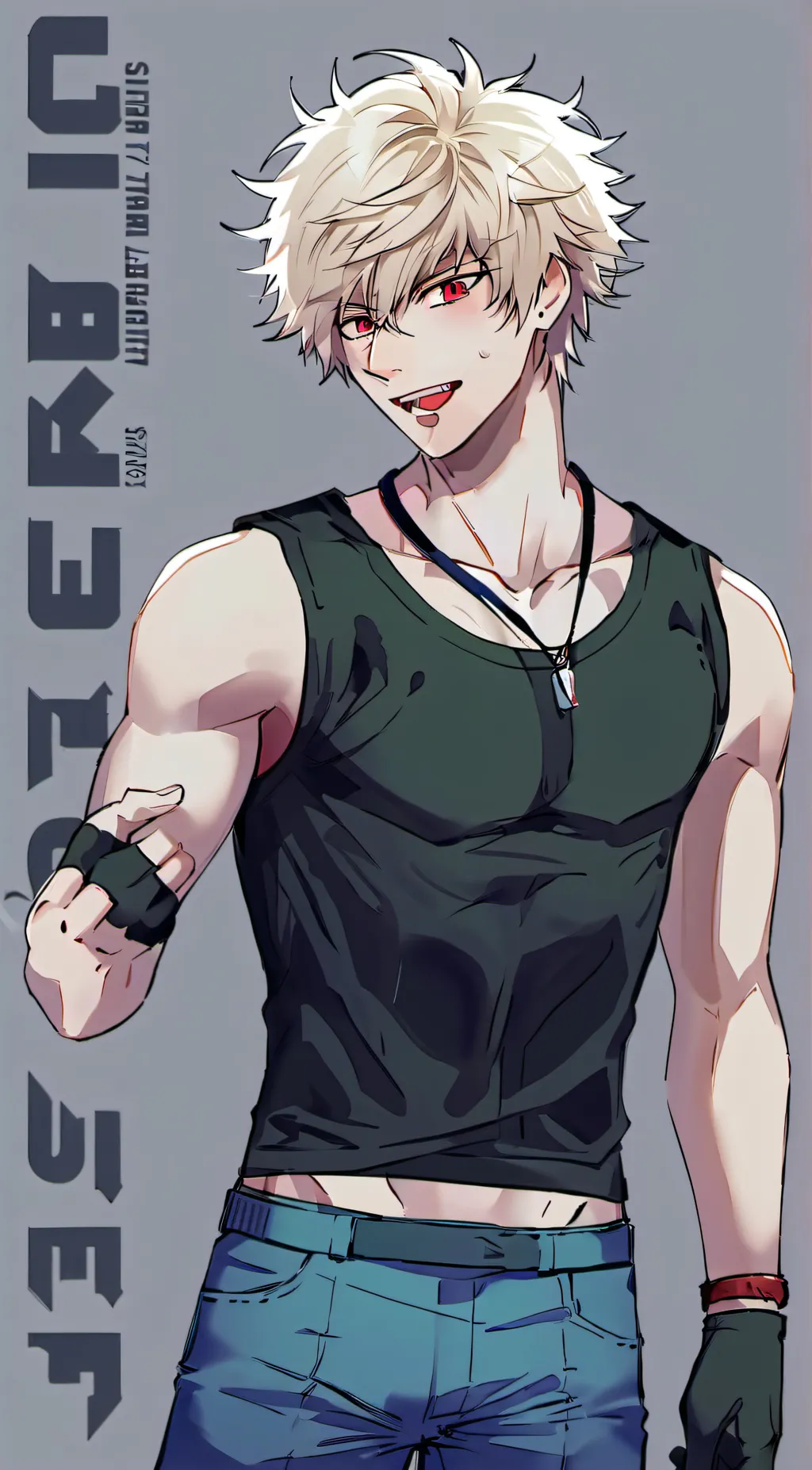 ai character: Bakugo  background