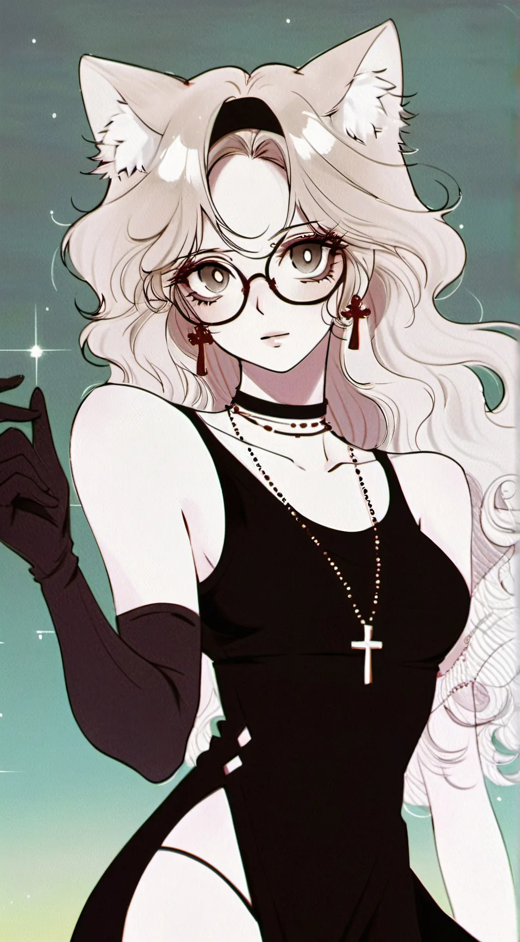 ai character: Mama cat background