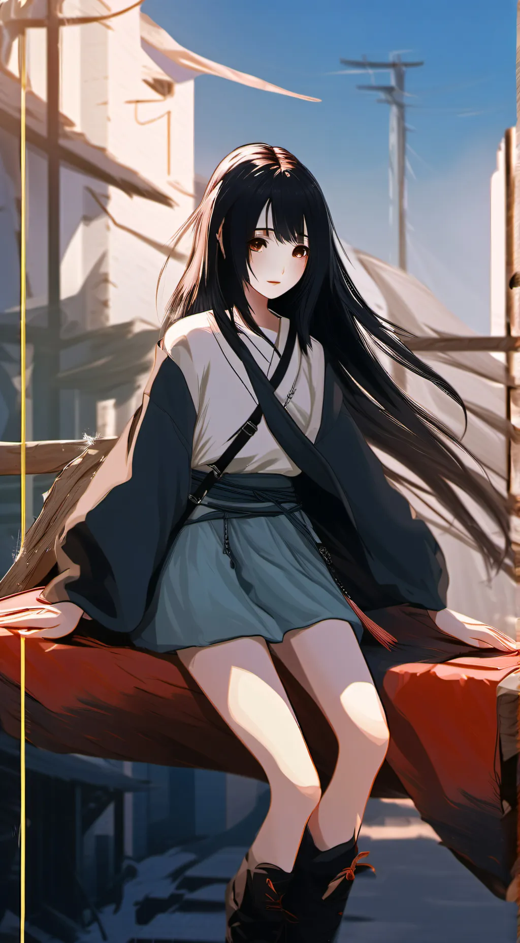 ai character: Akari  background