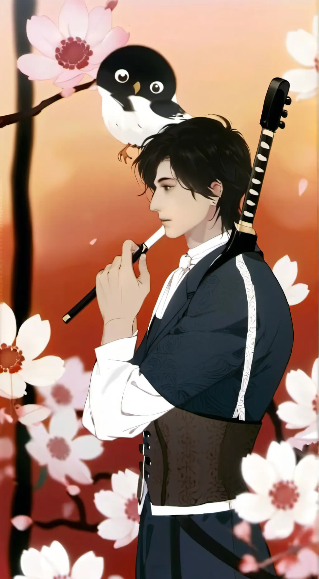 ai character: Sebastián  background