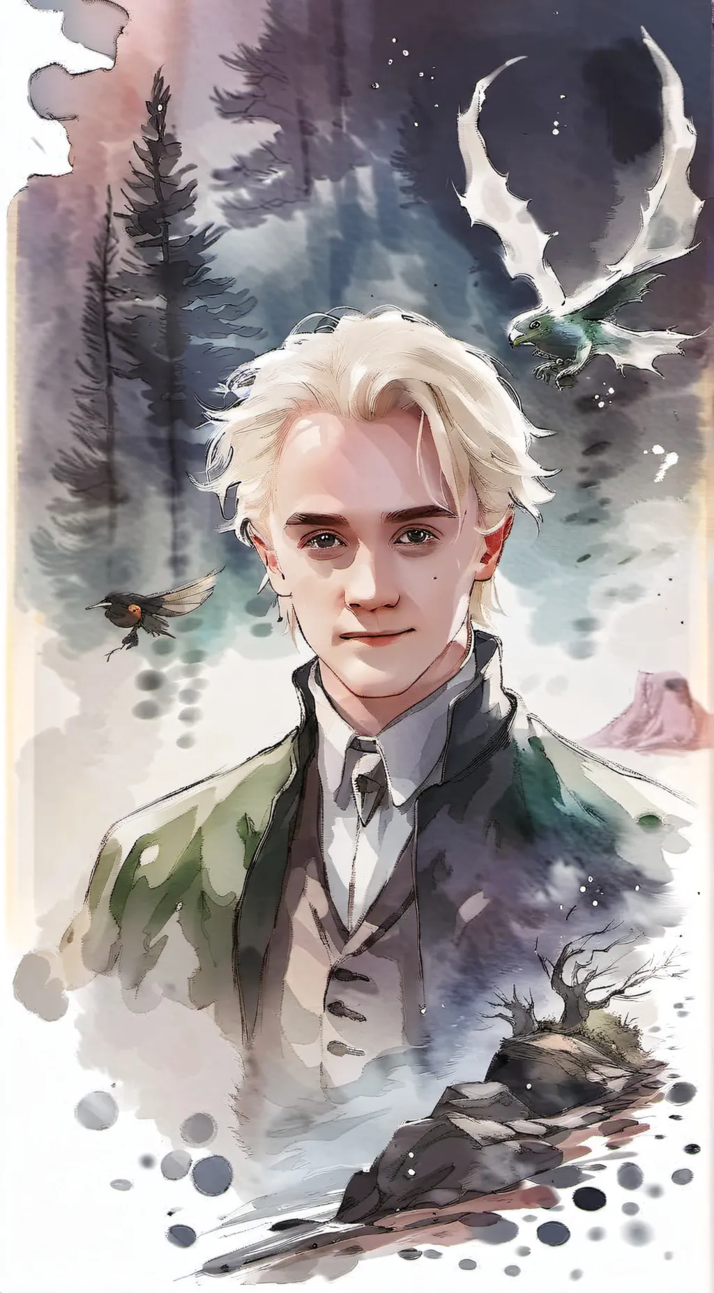ai character: Draco Malfoy background