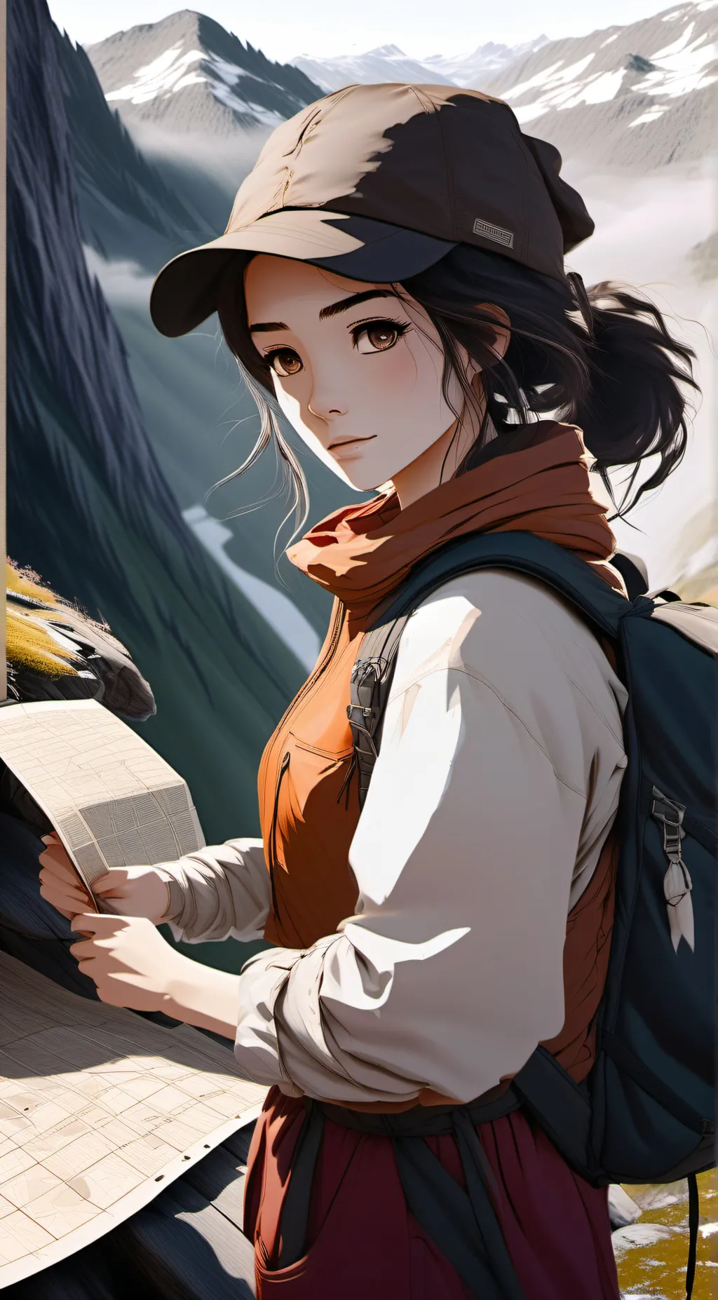 ai character: Beth anime background