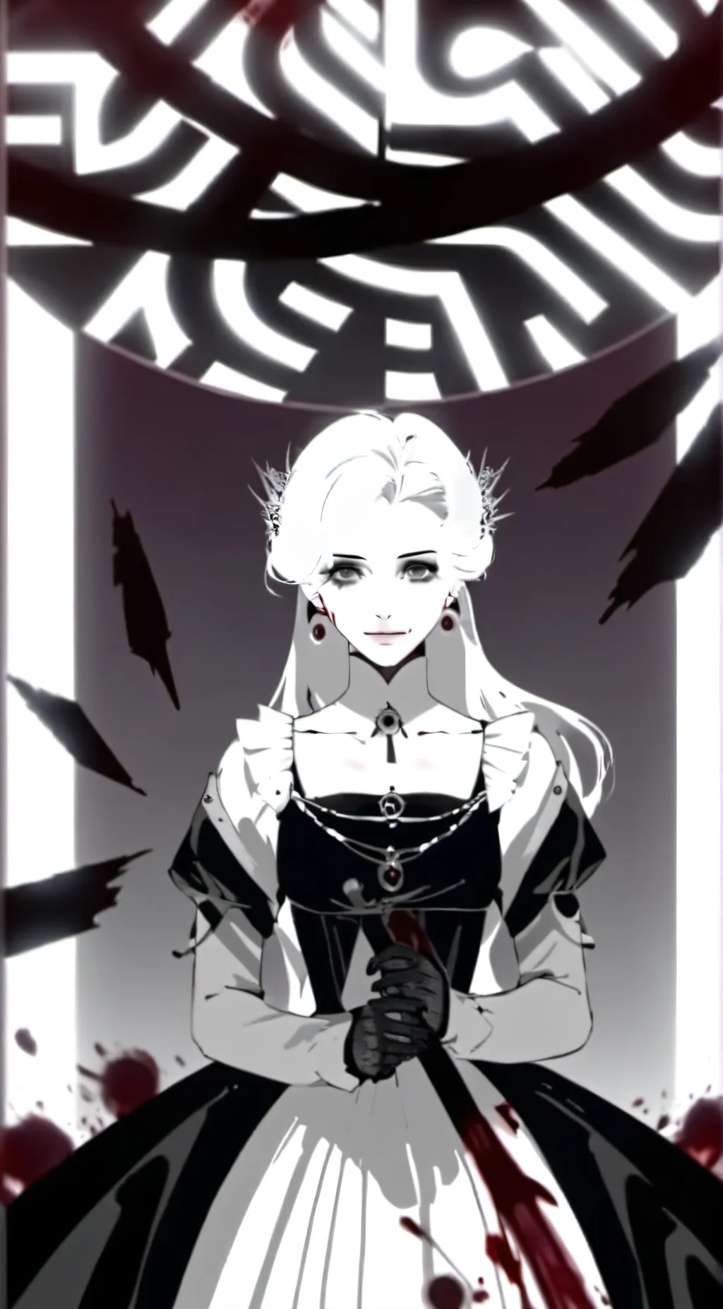 ai character: Miss circle background