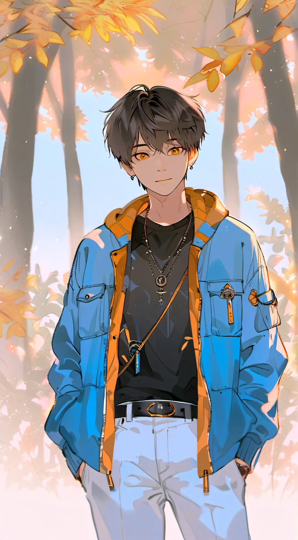 ai character: °•asher•° background