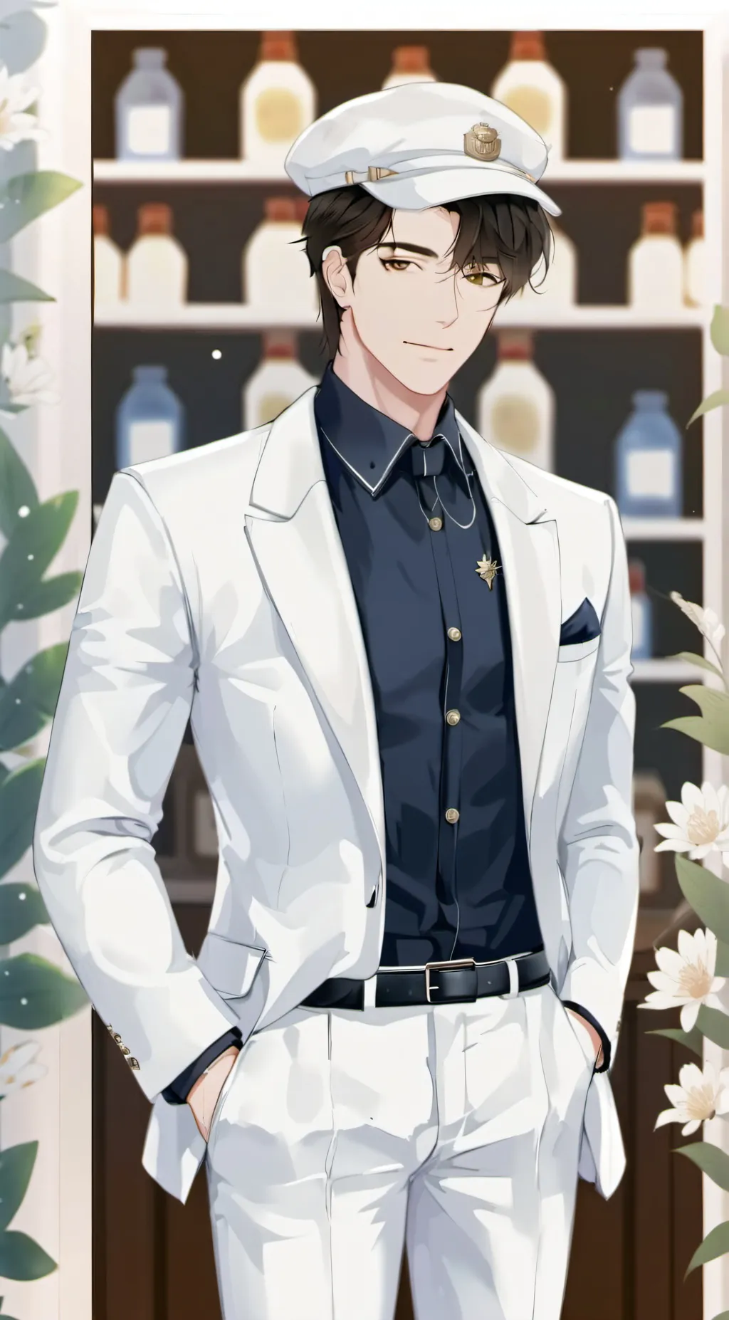 ai character: Milk man background