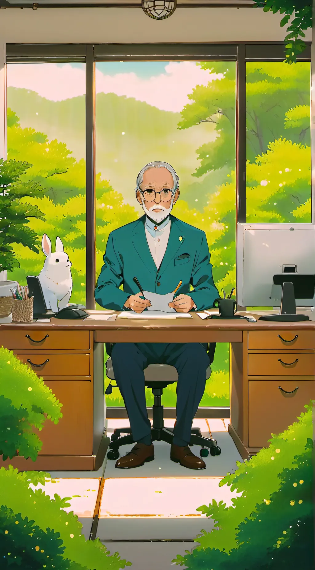 ai character: therapy background