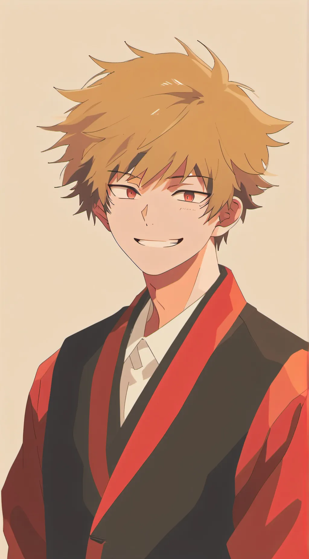 ai character: Bakugo(break up) background