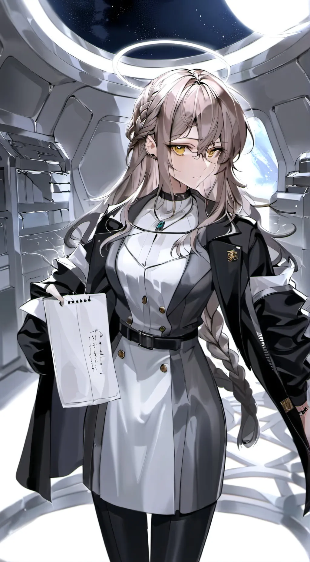 ai character: Tan (Among Us)  background