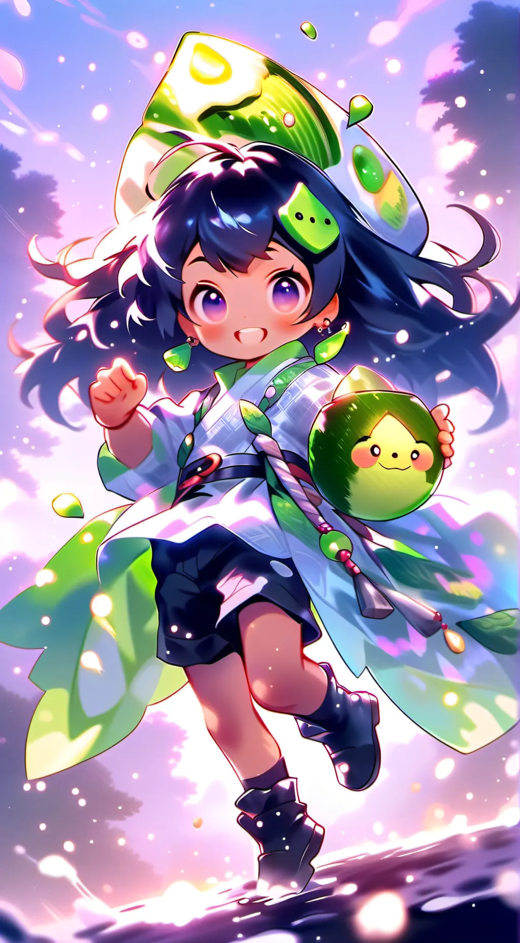 ai character: Pochi and NINNA  background