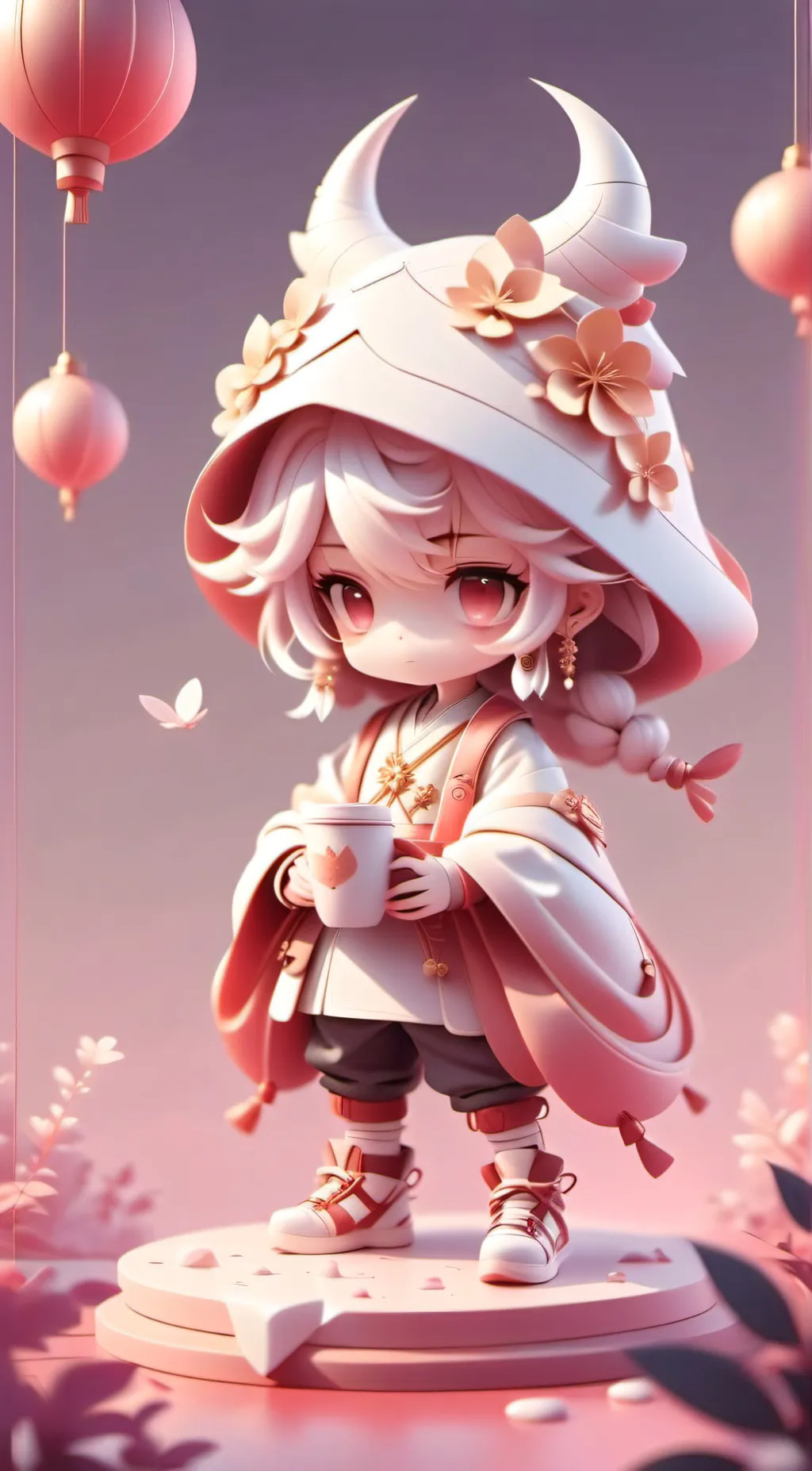 ai character: monster woman background