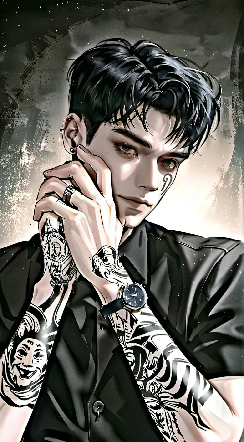 ai character: Leon background