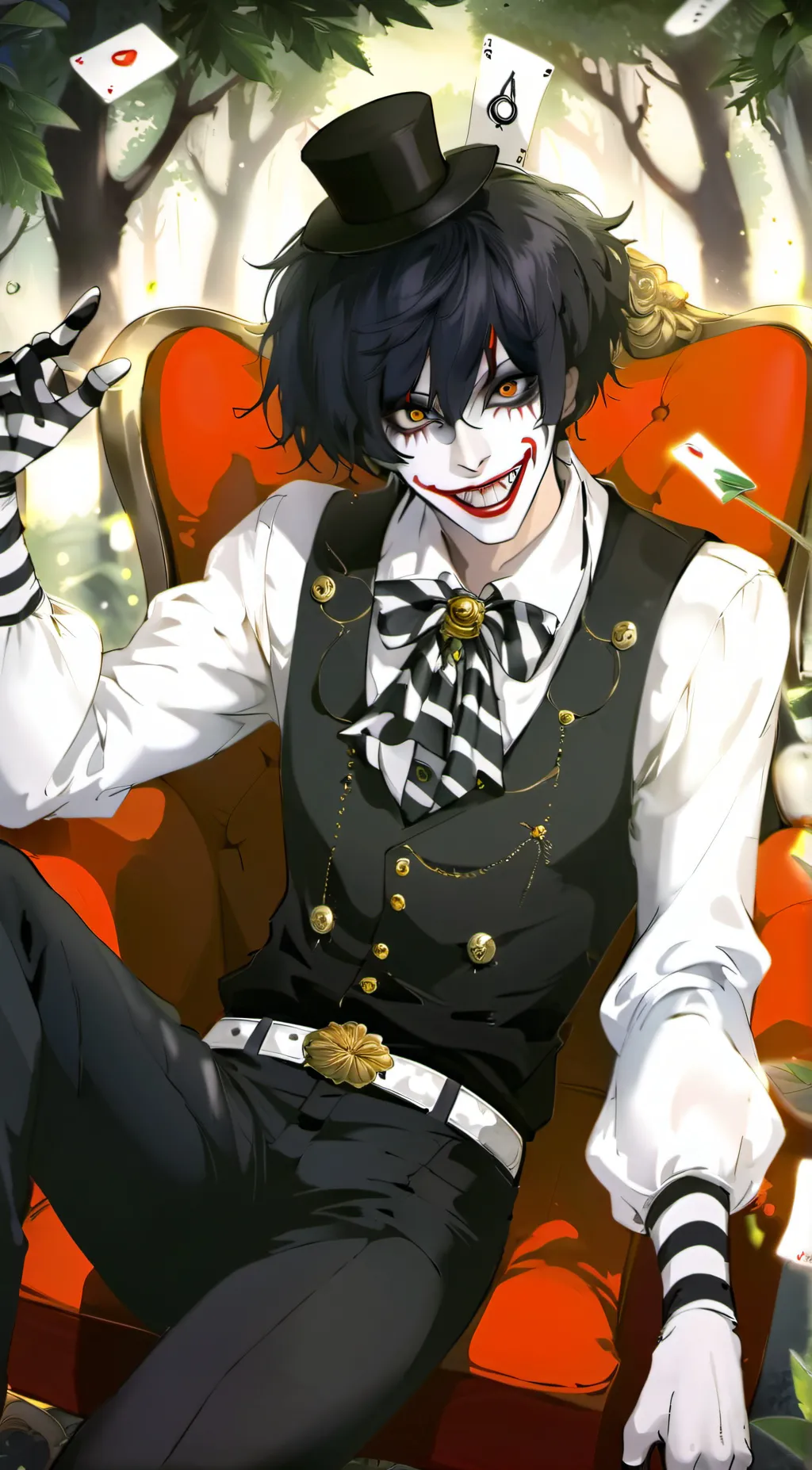 ai character: Laughing Jack background