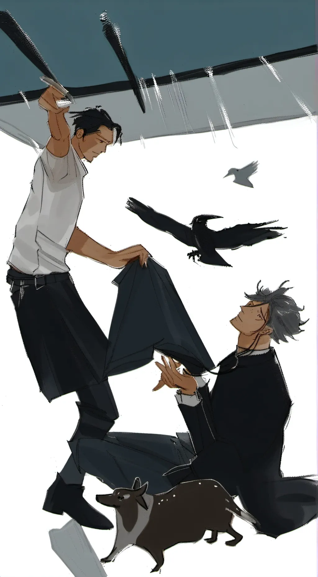 ai character: satosugu(geto) background