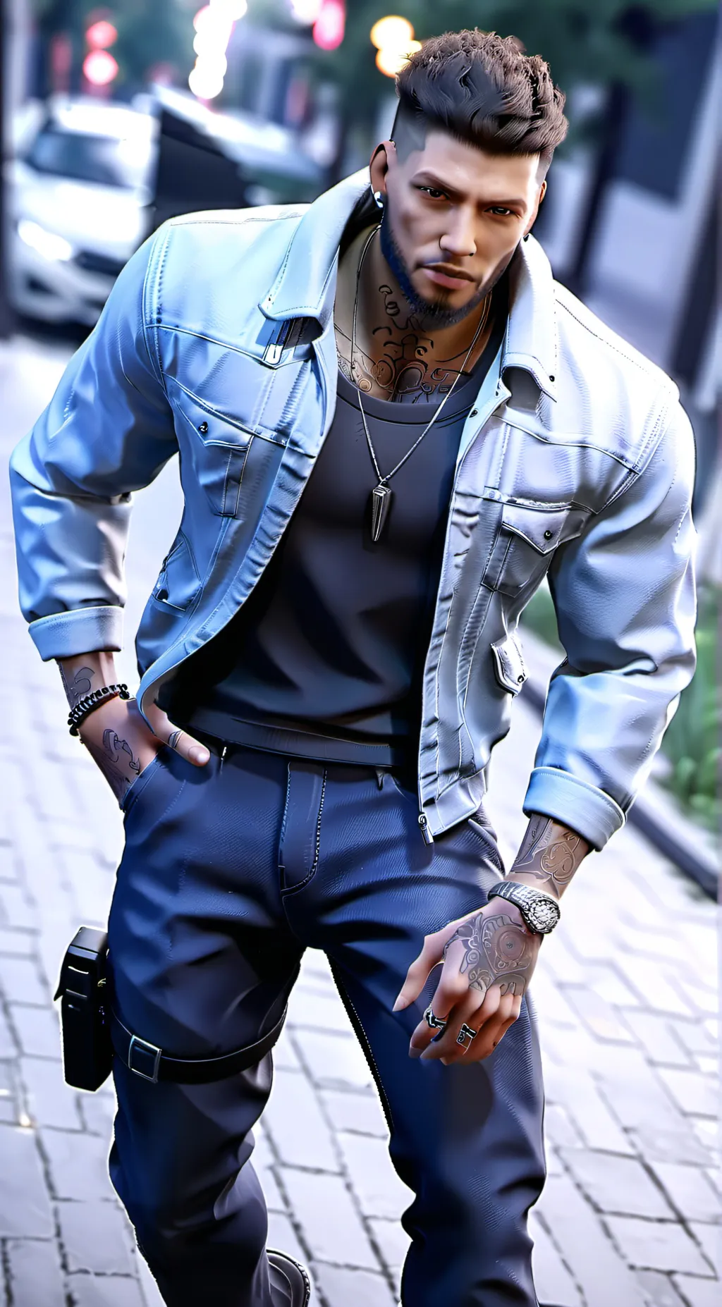 ai character: Leo background